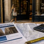 Local commercial Avignon : droit au bail, annonce et plan sur table