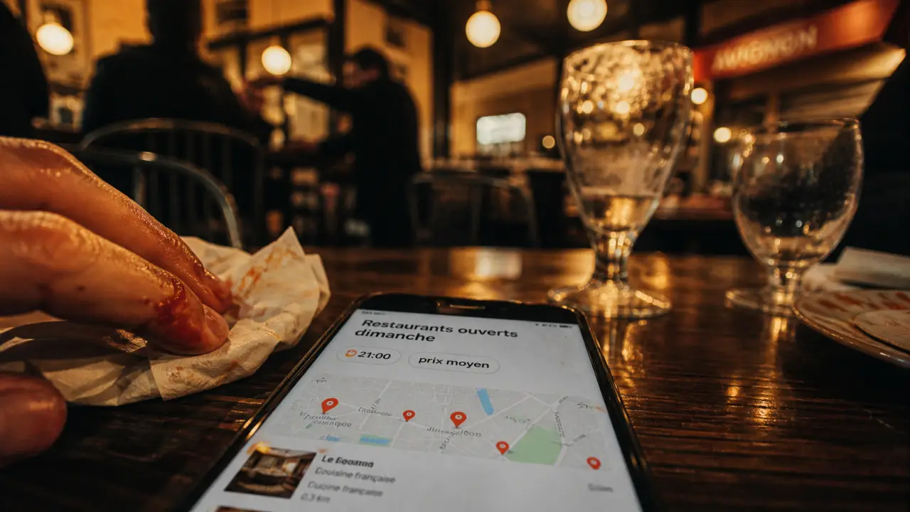 Restaurants Avignon ouverts le dimanche : réservation 21:00, carte sur téléphone