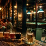 Bar Avignon avec billard, verres givrés et happy hour