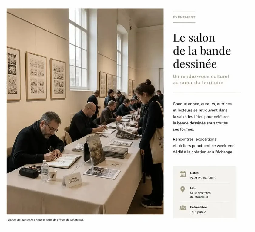 Festival BD Avignon 2025 : dédicaces et expositions dans la salle des Fêtes de l'Hôtel de Ville