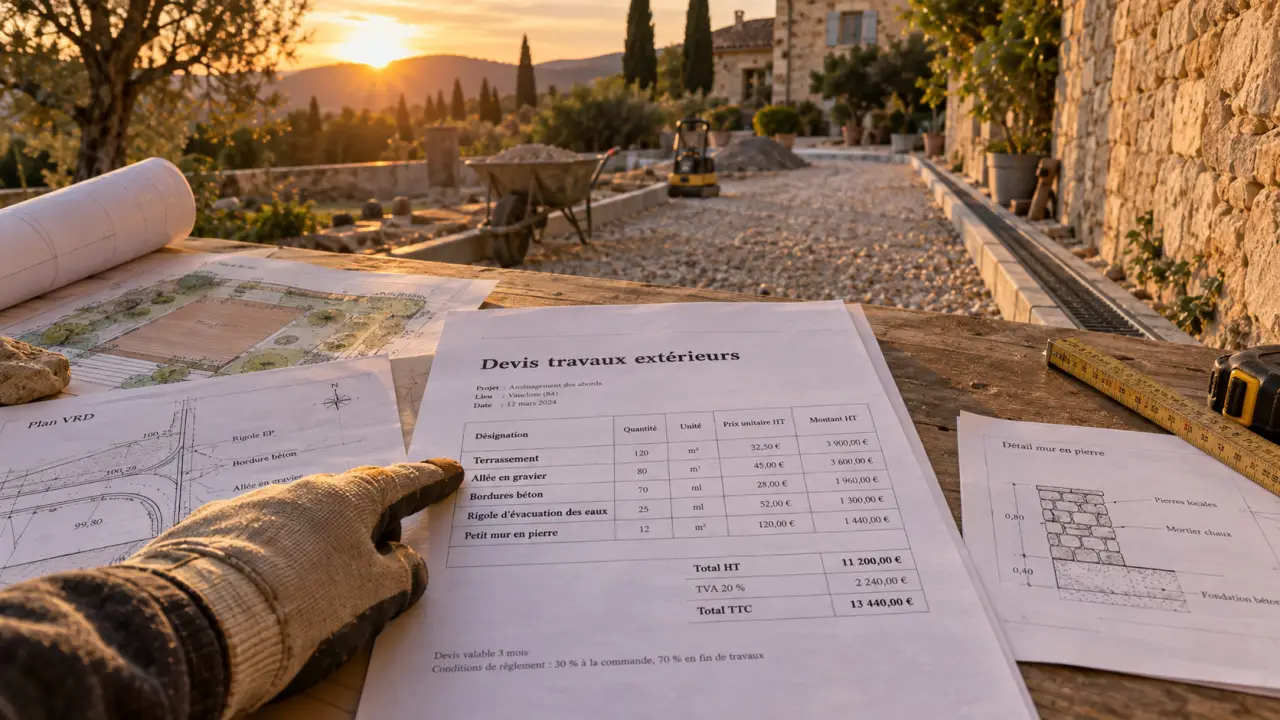 Entreprise du bâtiment vaucluse : devis terrassement et chantier