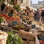 Marchés avignon alentours : marché provençal à Avignon, fruits et légumes