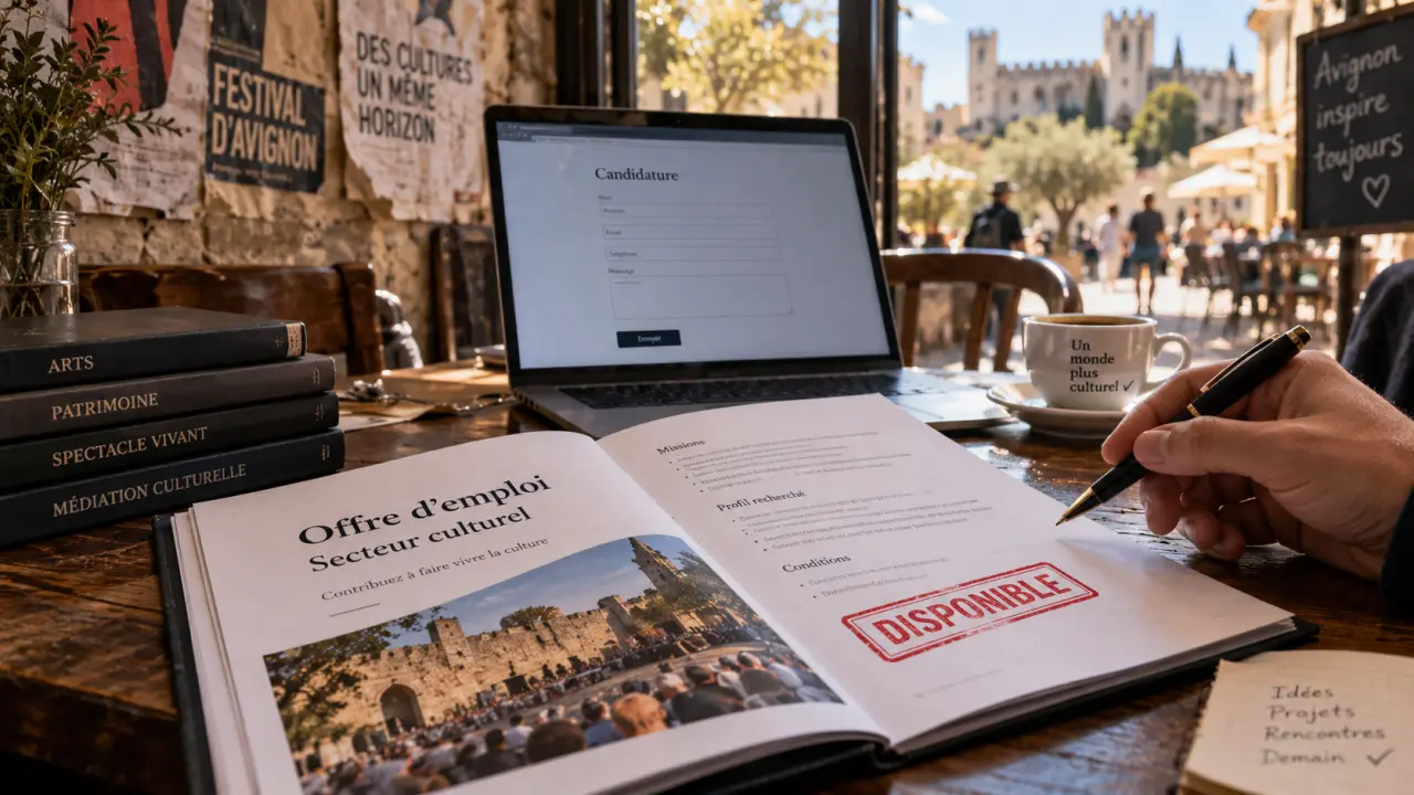 Emploi culture Avignon : dossier d’offre, dates et contrats à vérifier